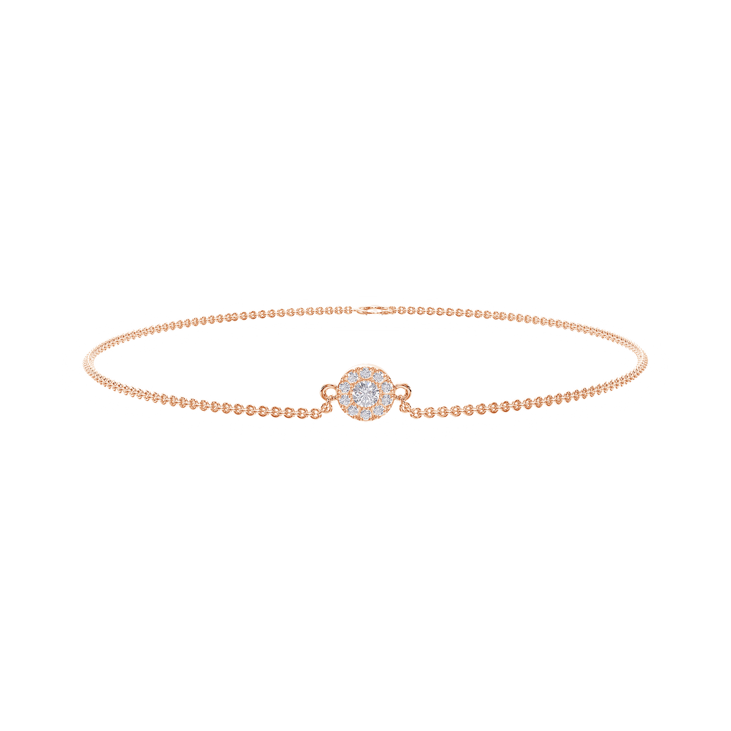 Radiant Circle Diamond Bracelet