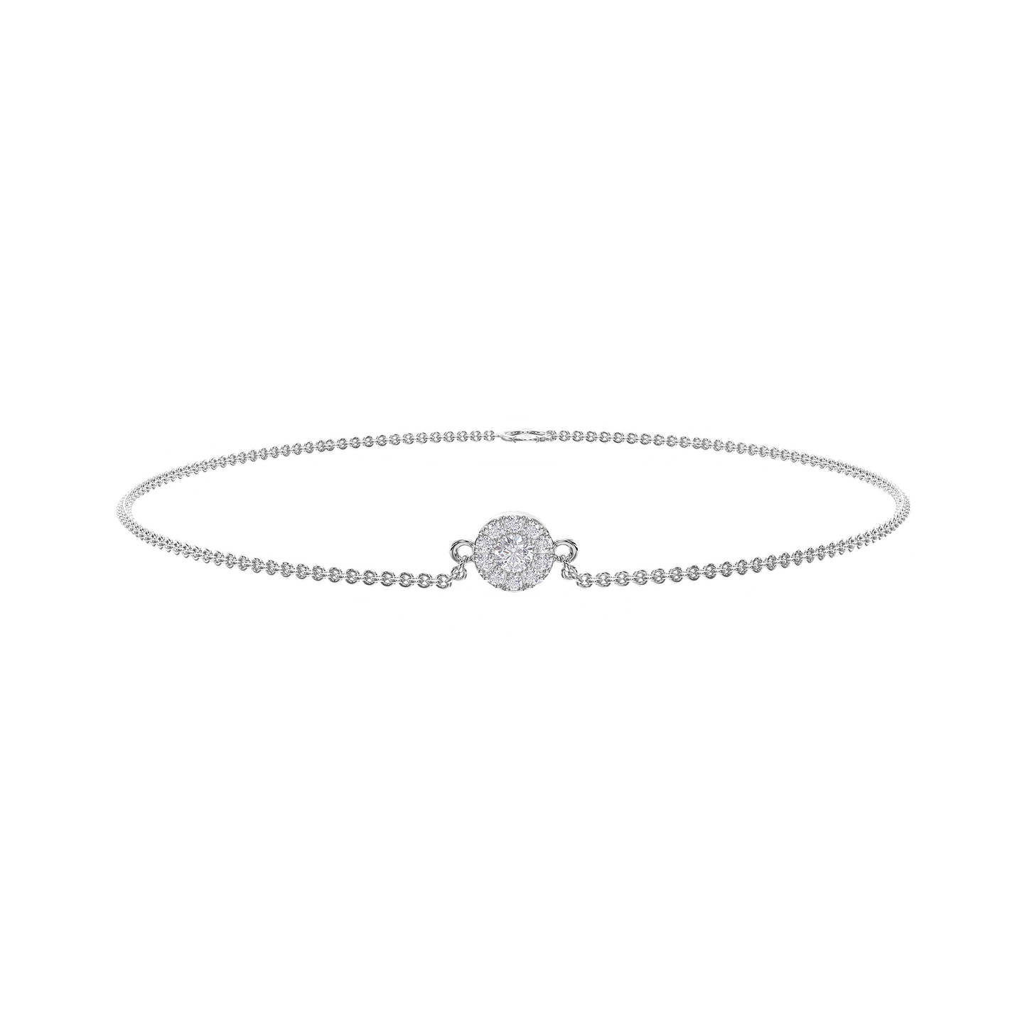 Radiant Circle Diamond Bracelet