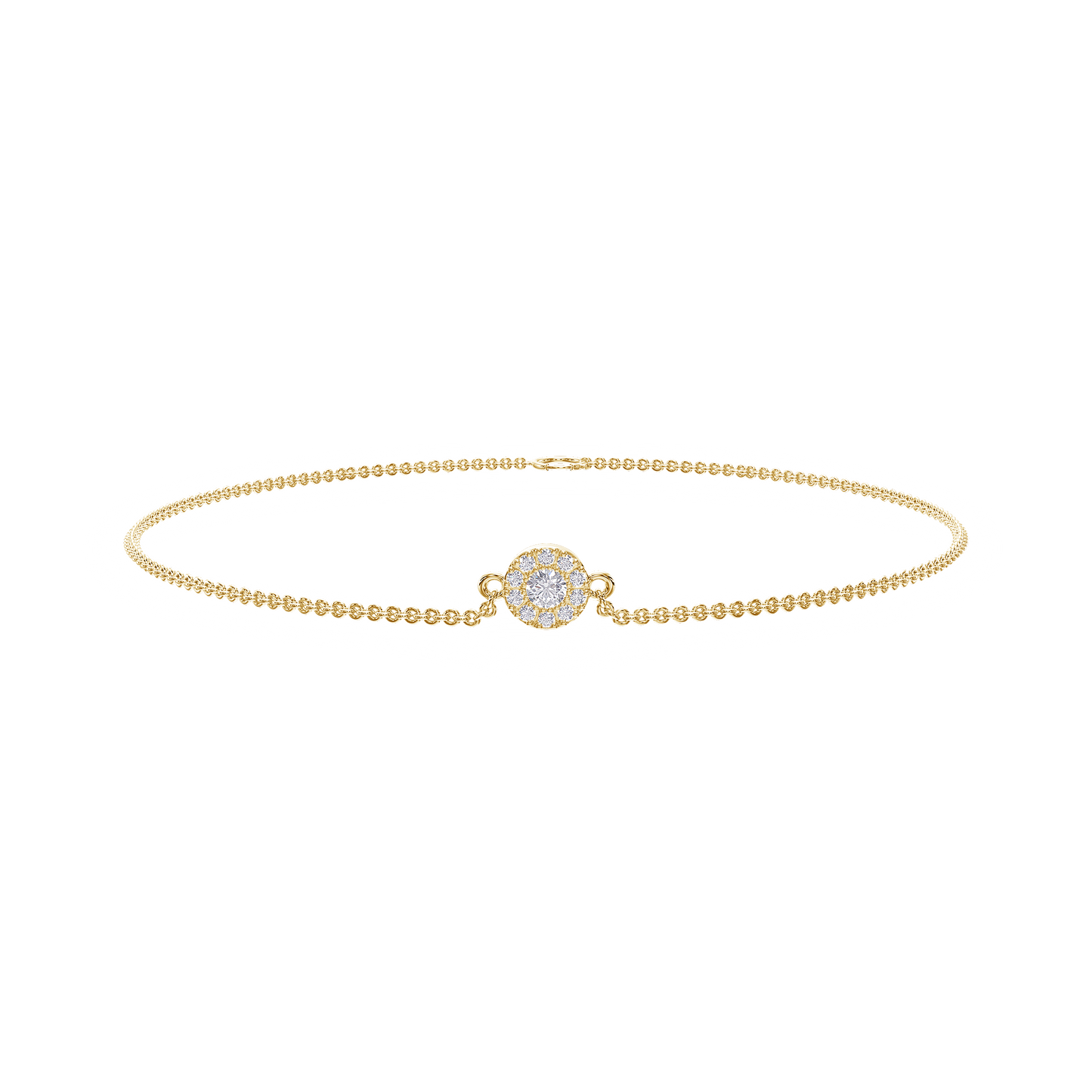 Radiant Circle Diamond Bracelet