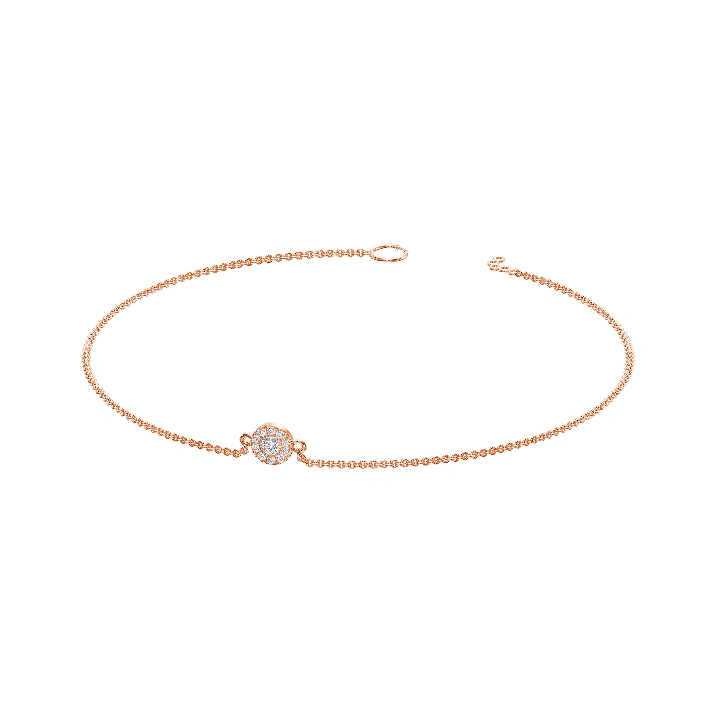Radiant Circle Diamond Bracelet
