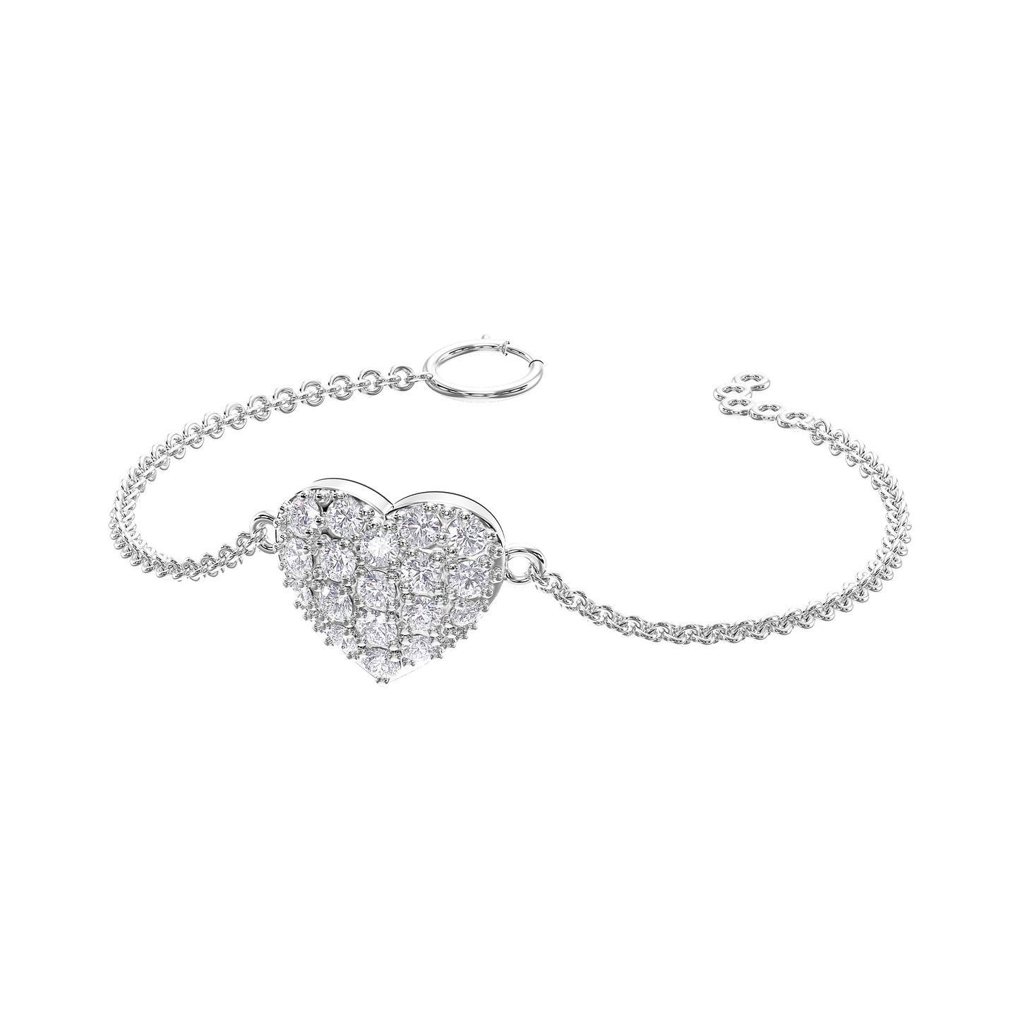 Heartfelt Elegance Diamond Bracelet