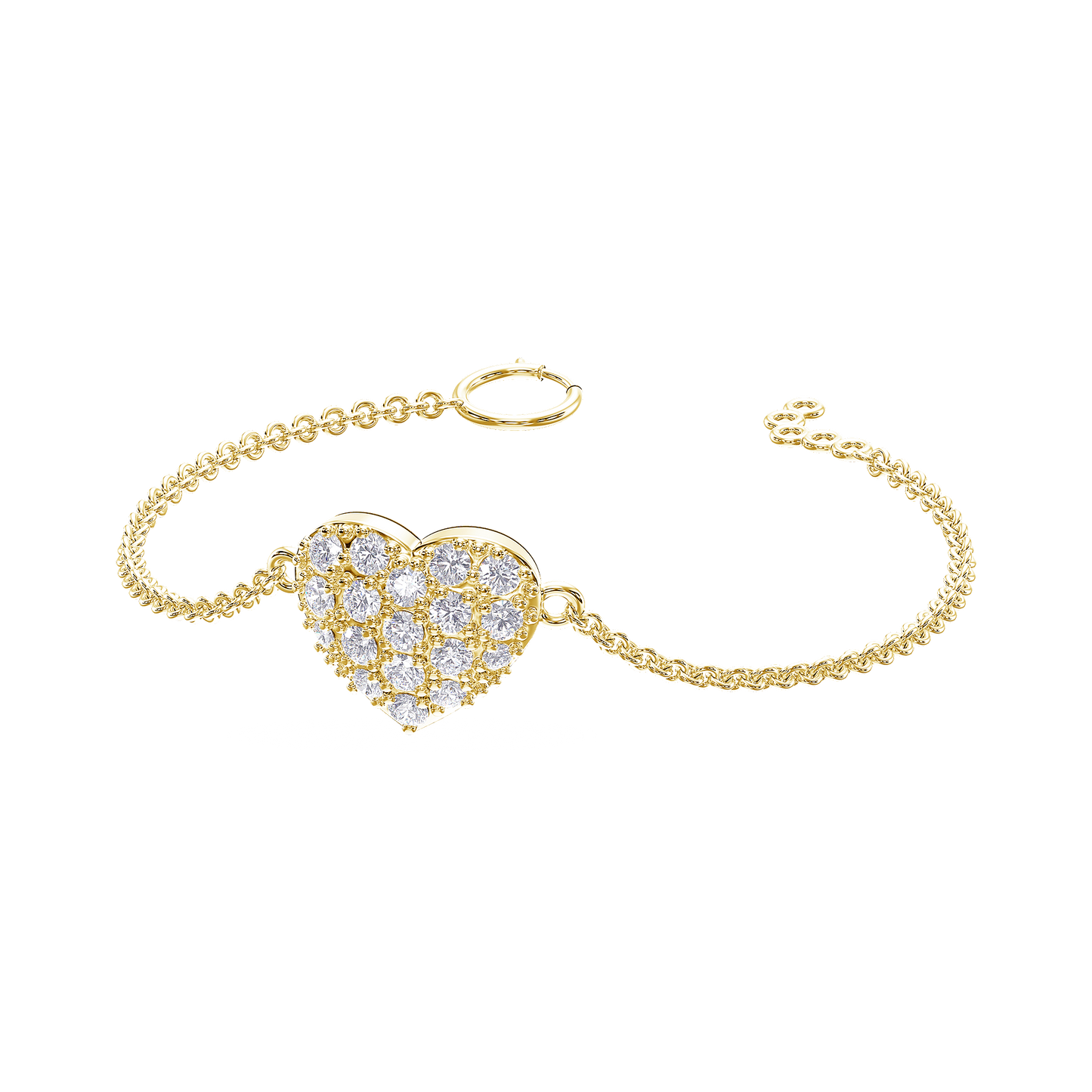 Heartfelt Elegance Diamond Bracelet