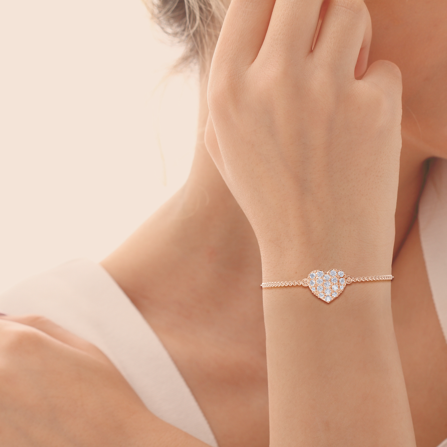 Heartfelt Elegance Diamond Bracelet