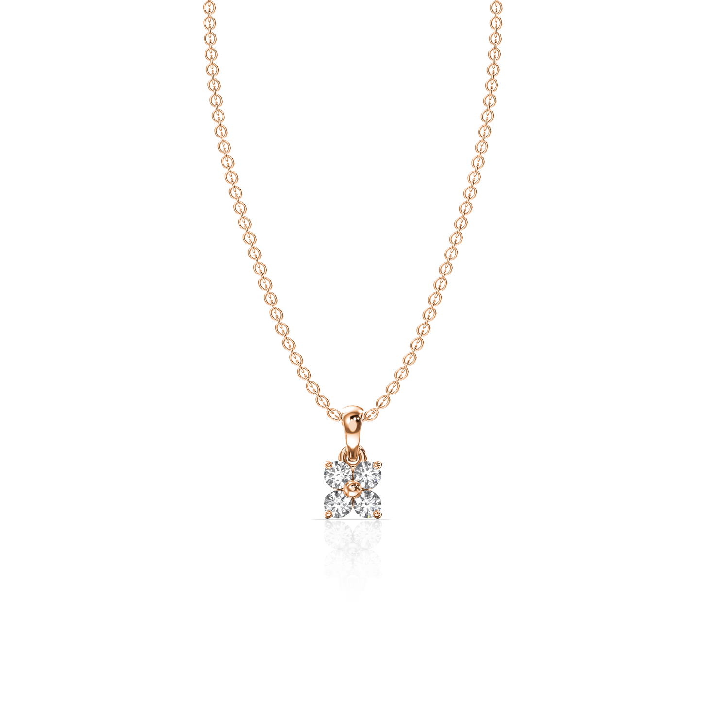 Floral Square Pendant