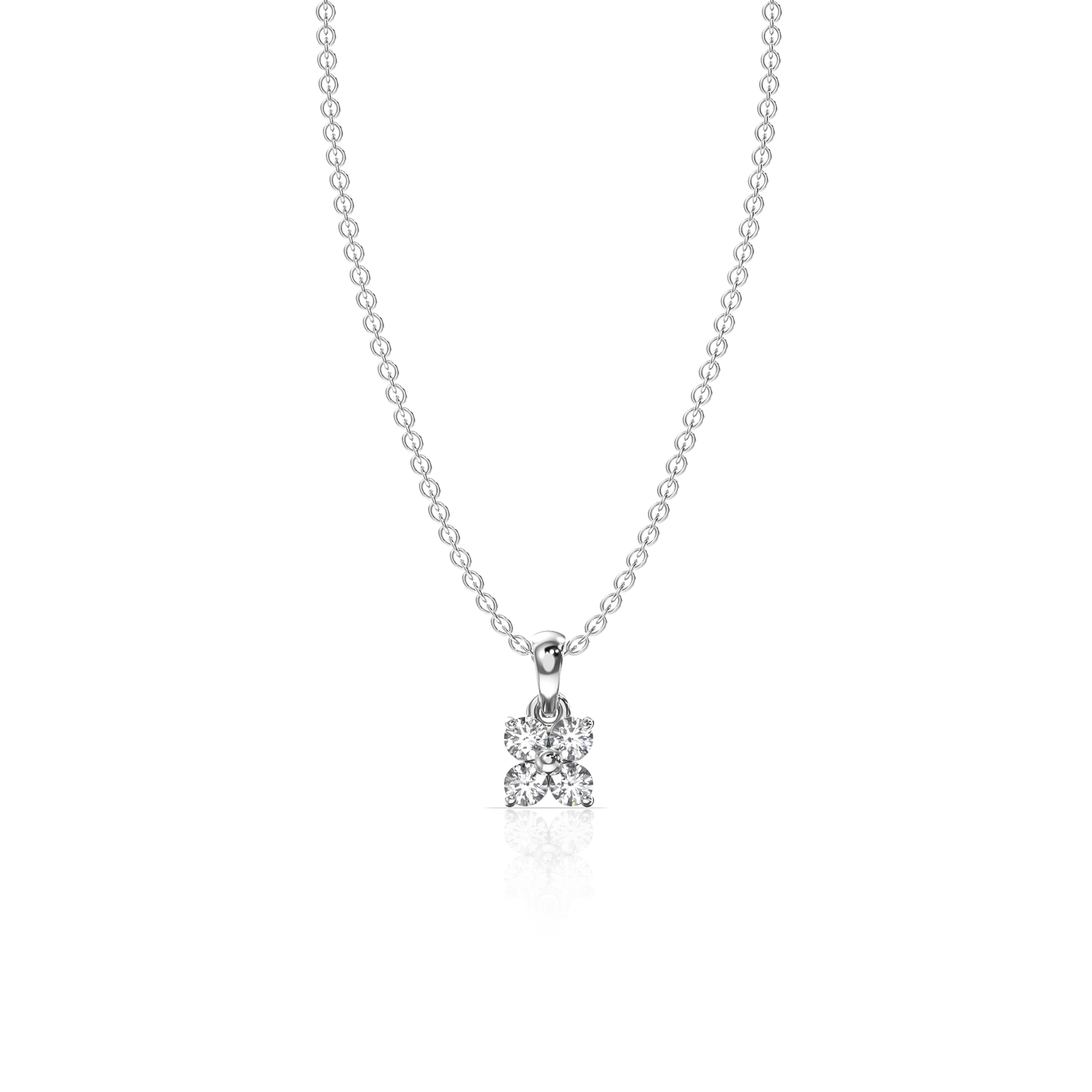 Floral Square Pendant