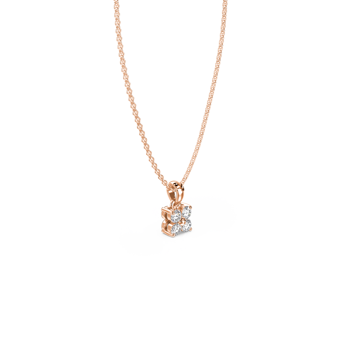Floral Square Pendant