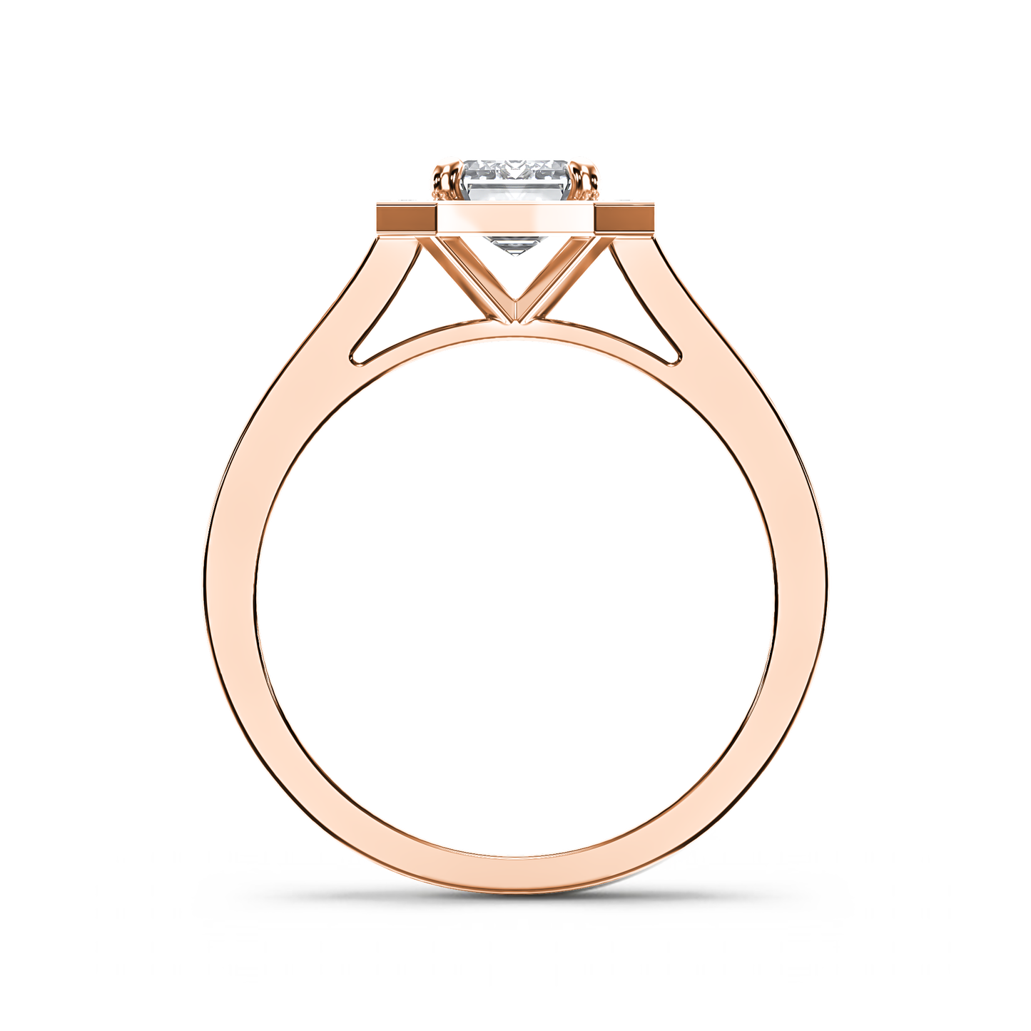 Emerald Majesty Halo Ring