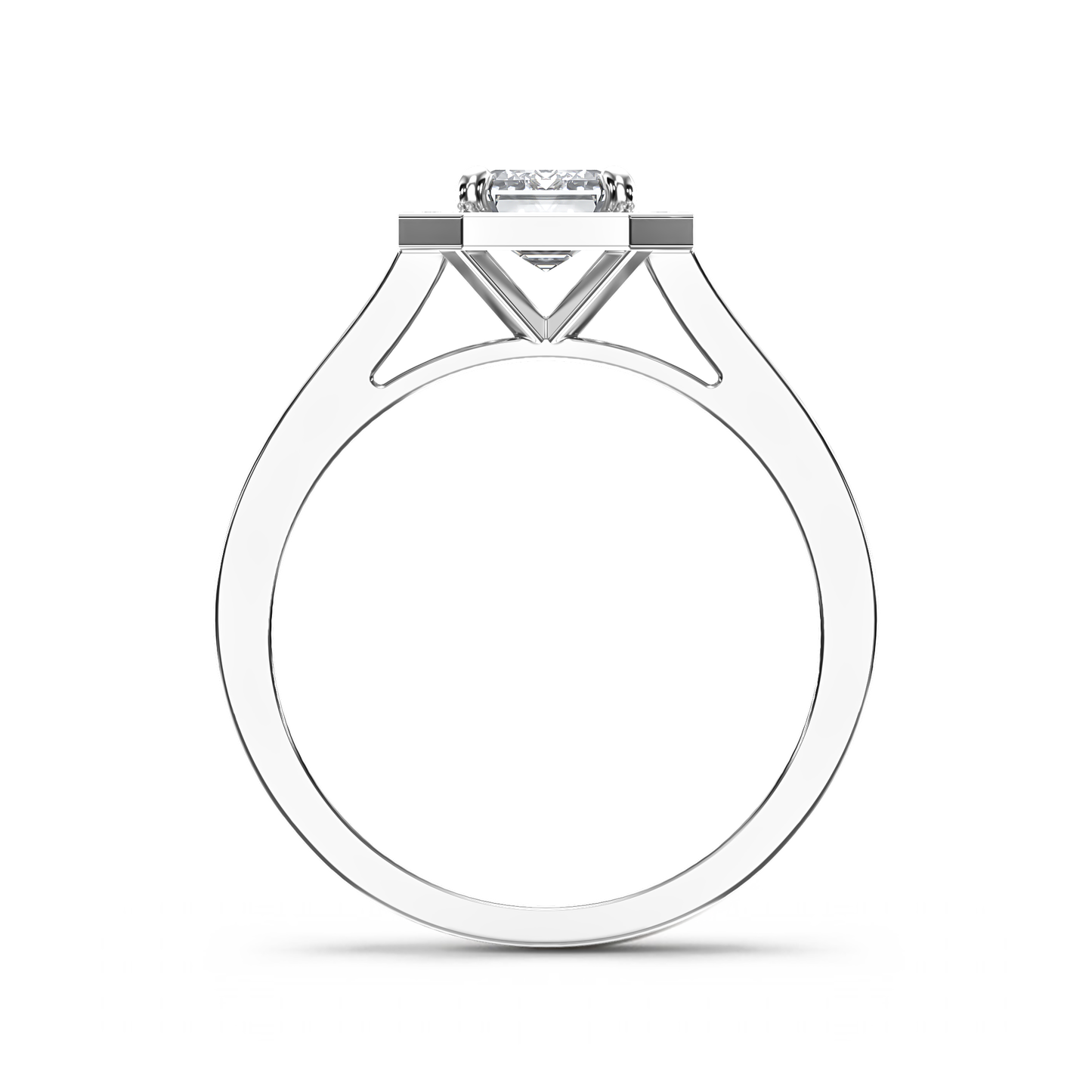 Emerald Majesty Halo Ring