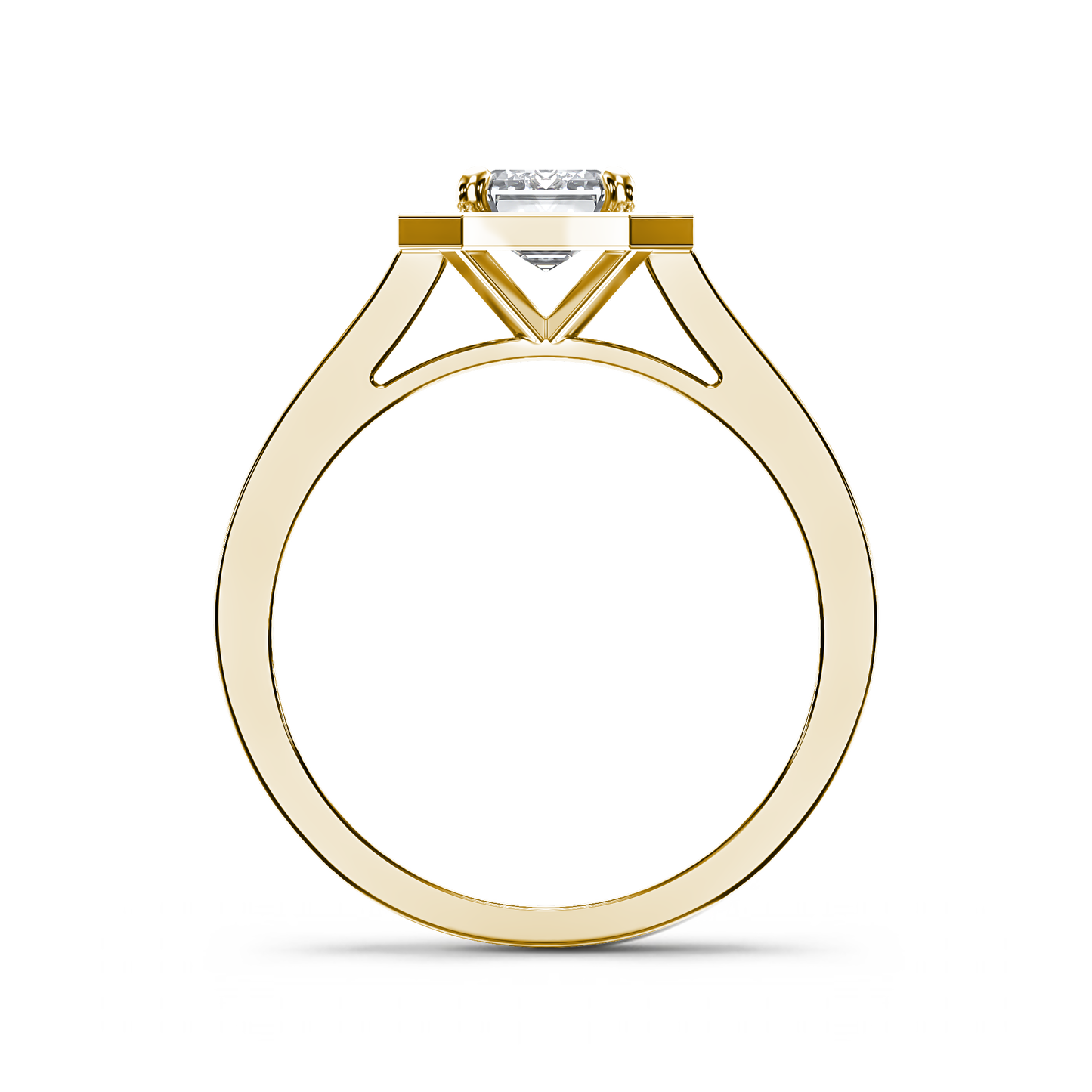 Emerald Majesty Halo Ring