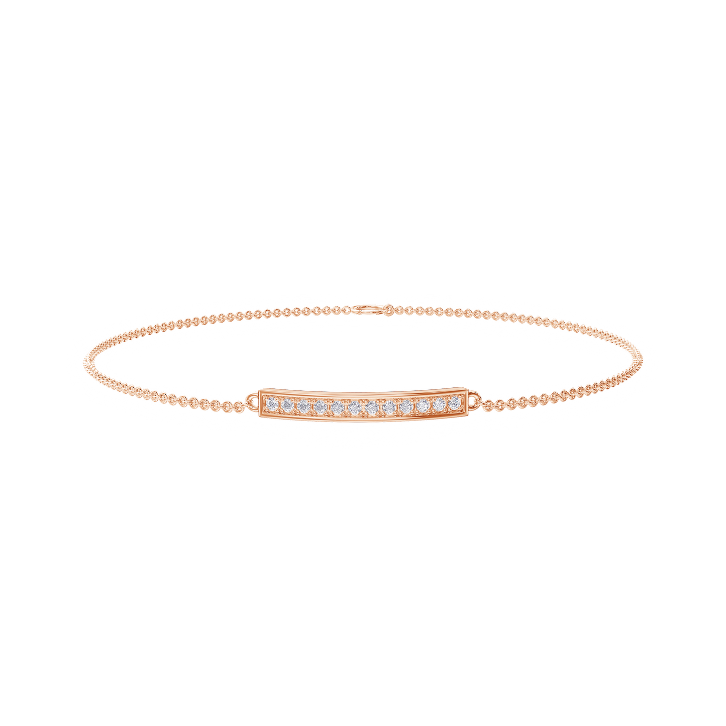 Luxe Radiance Diamond Plate Bracelet