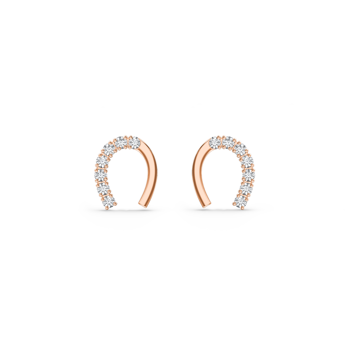 Elysian Horseshoe Diamond Studs