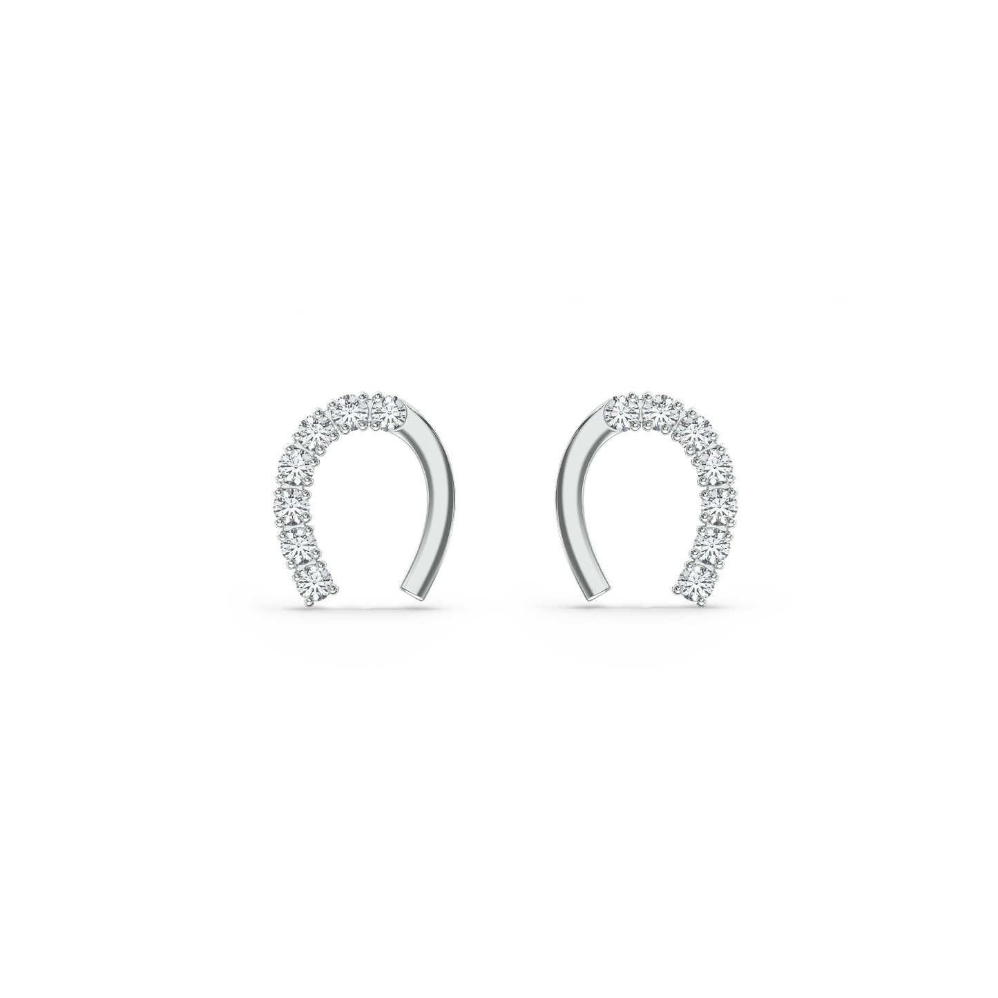 Elysian Horseshoe Diamond Studs