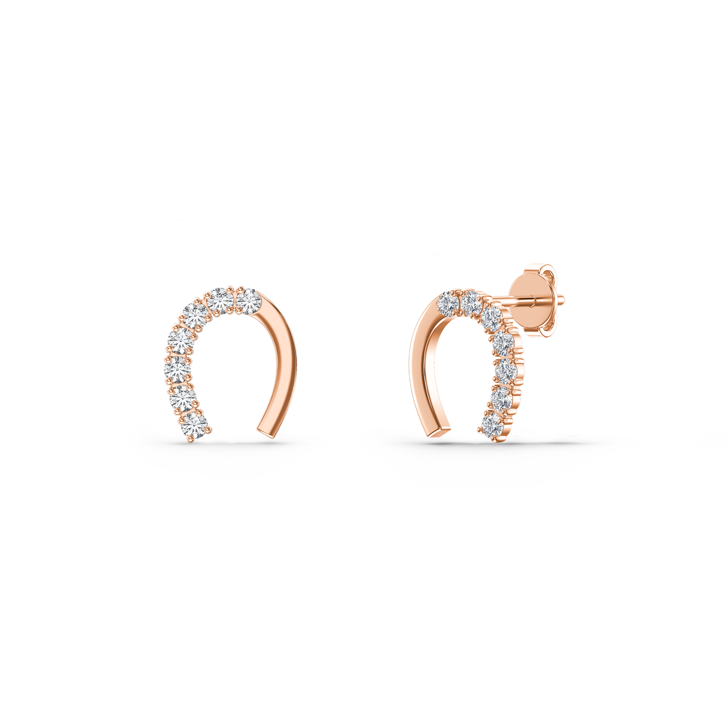 Elysian Horseshoe Diamond Studs