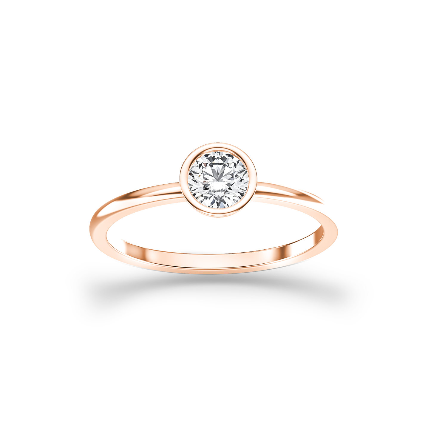 Bezel Radiance Solitaire Ring