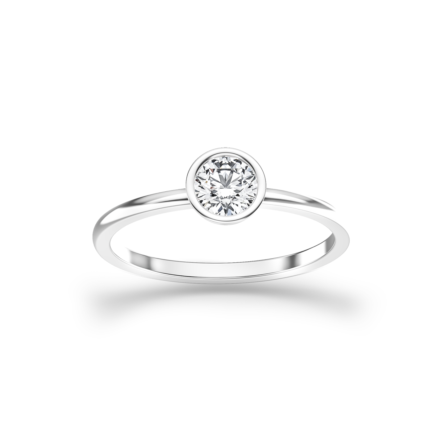 Bezel Radiance Solitaire Ring