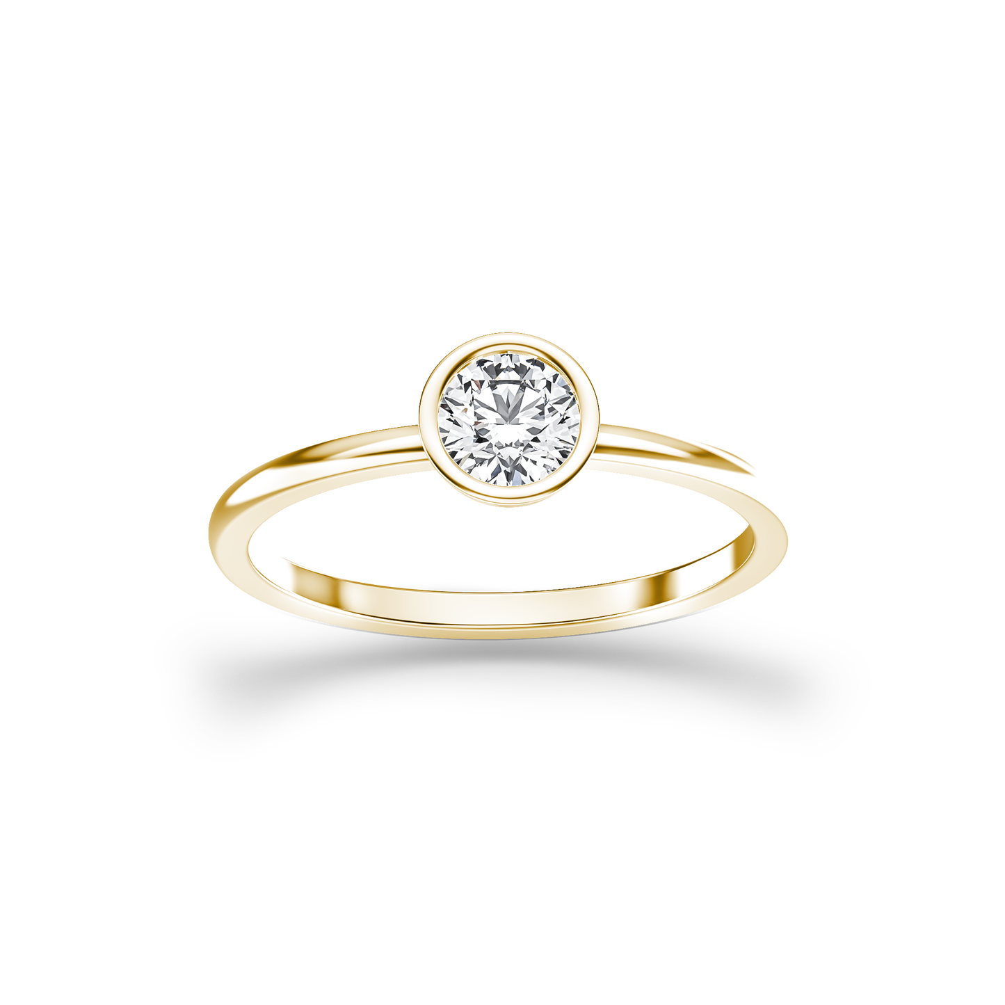 Bezel Radiance Solitaire Ring