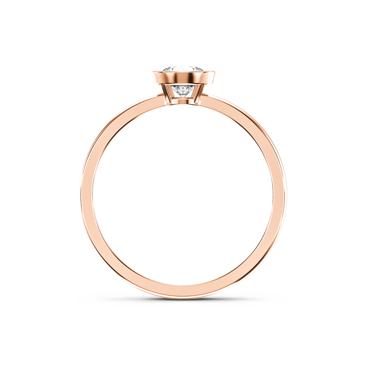 Bezel Radiance Solitaire Ring