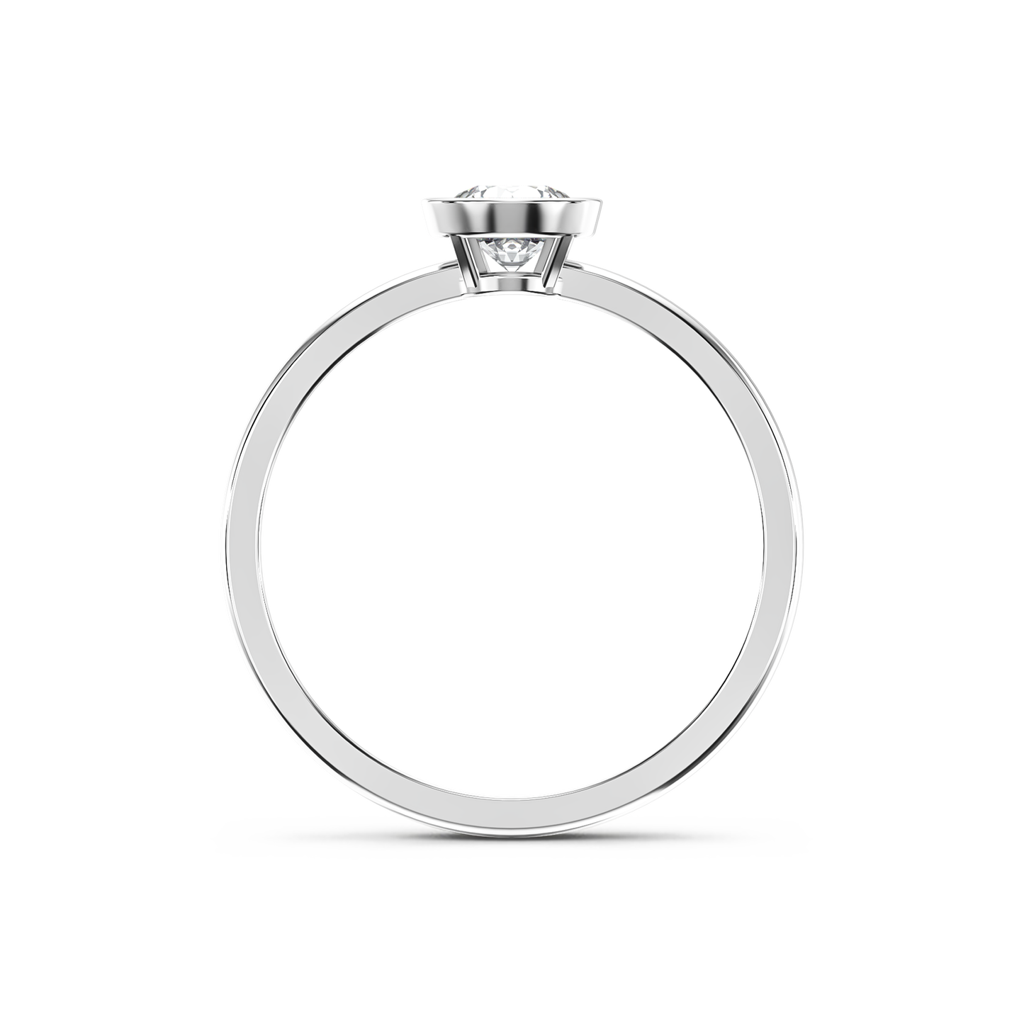 Bezel Radiance Solitaire Ring