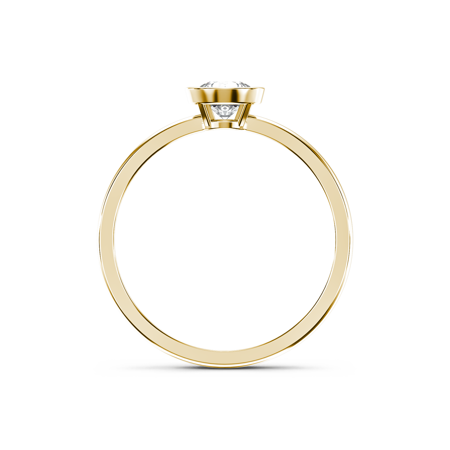 Bezel Radiance Solitaire Ring