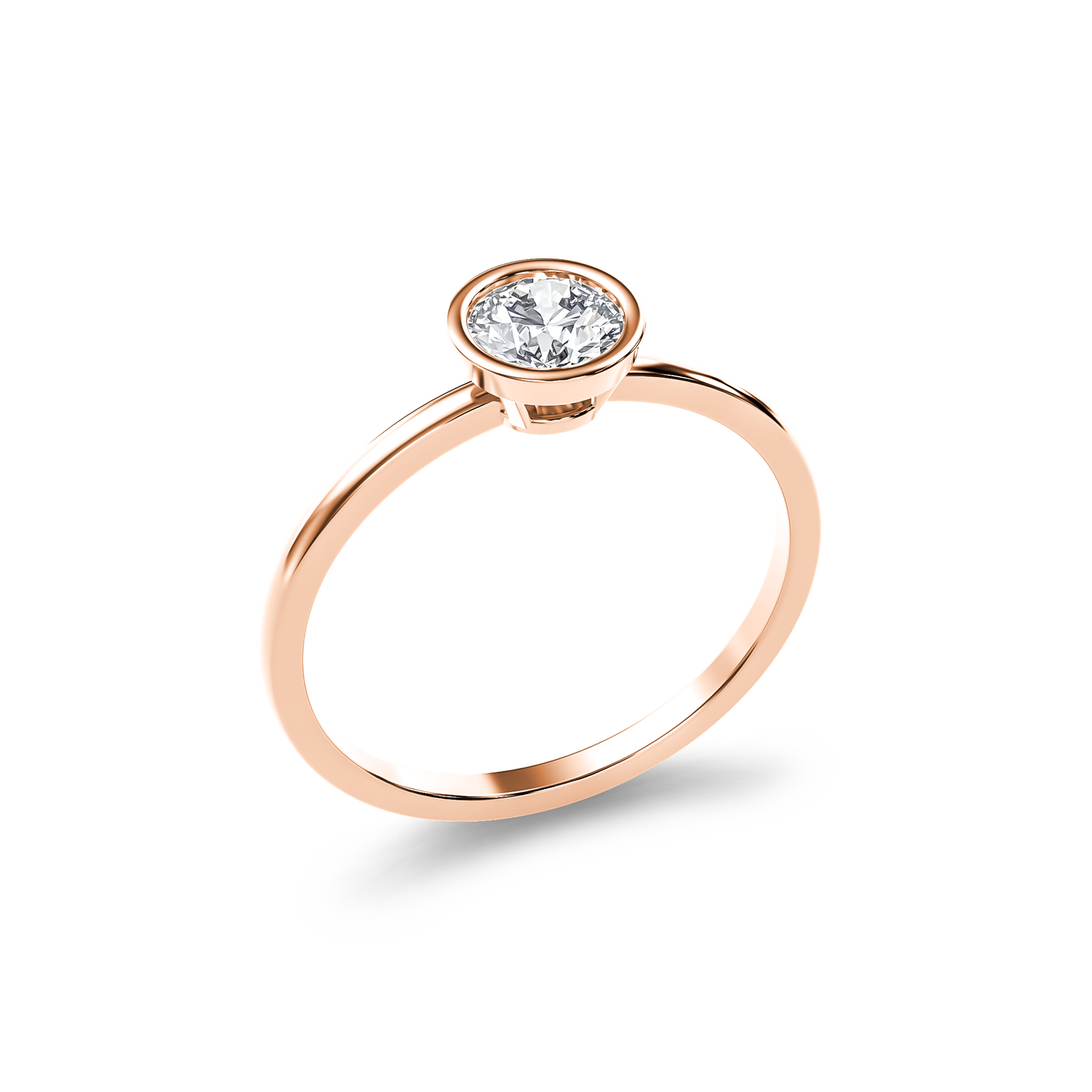 Bezel Radiance Solitaire Ring