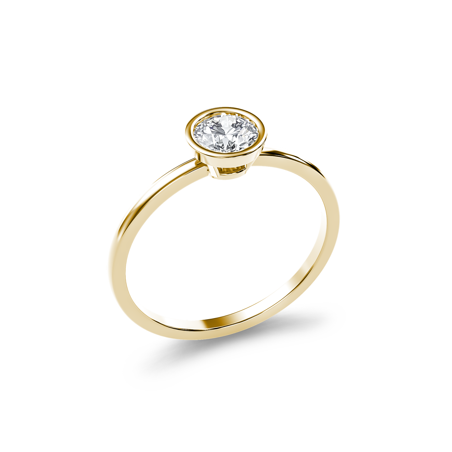 Bezel Radiance Solitaire Ring