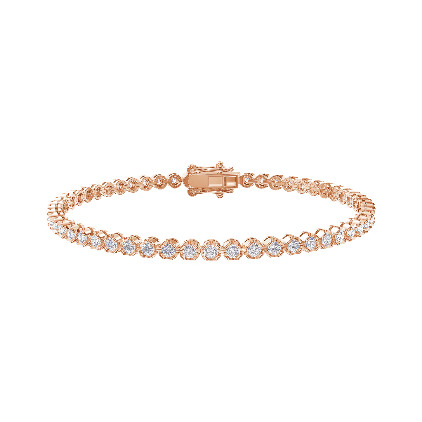 Eternal Glow Quad-Cut Diamond Bracelet