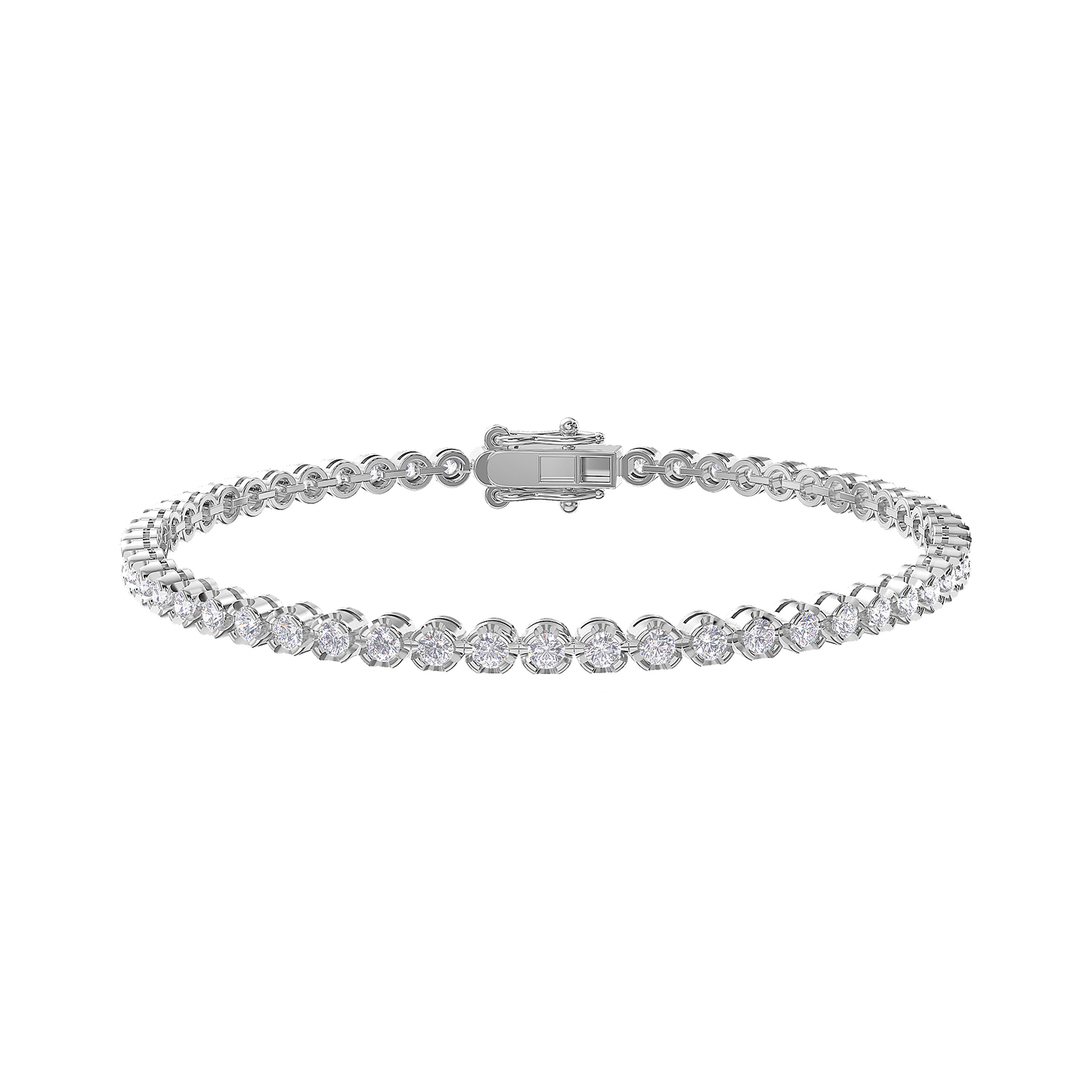 Eternal Glow Quad-Cut Diamond Bracelet