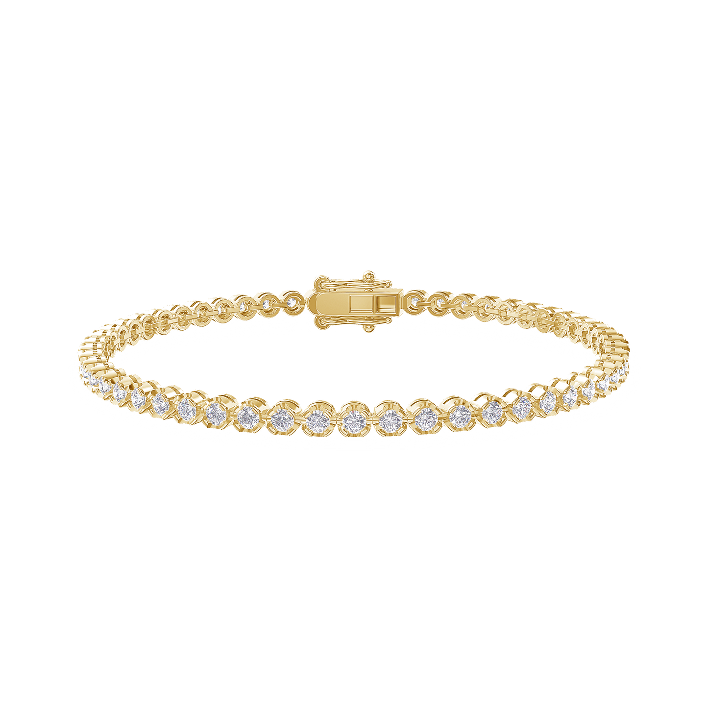 Eternal Glow Quad-Cut Diamond Bracelet