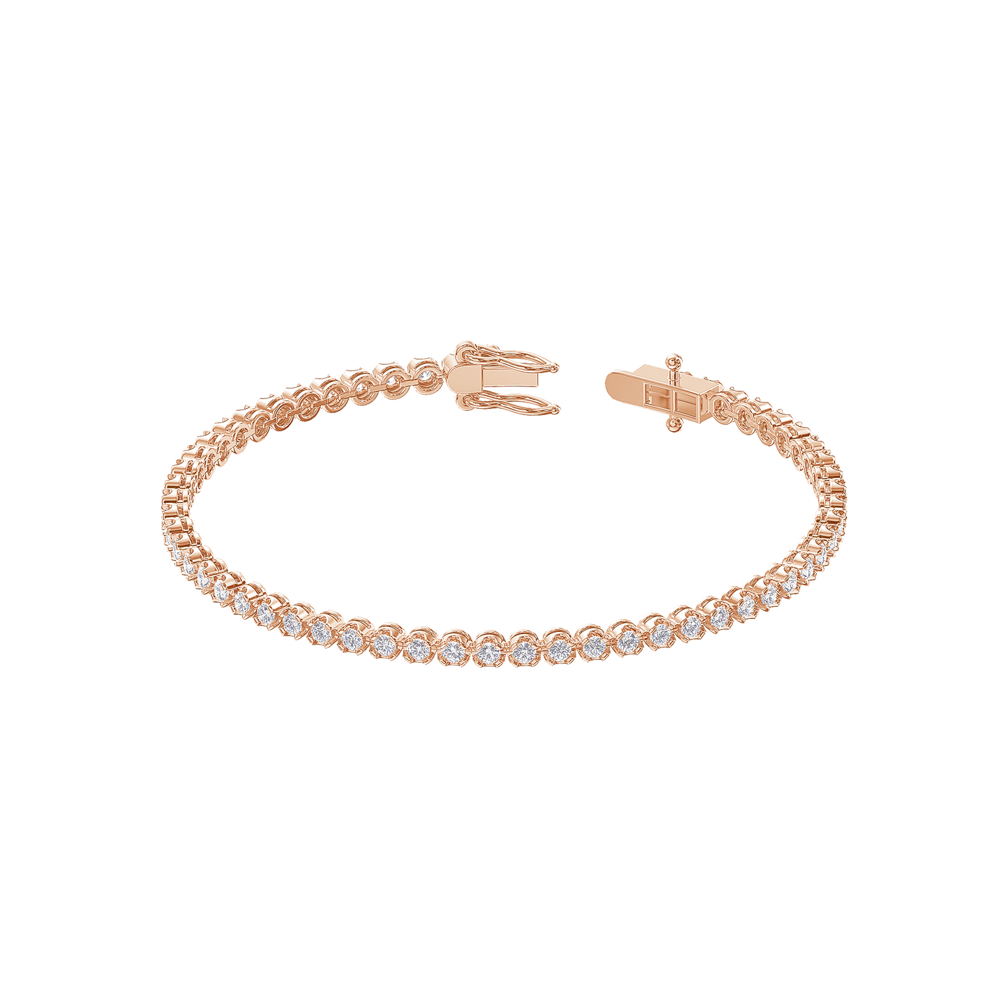Eternal Glow Quad-Cut Diamond Bracelet