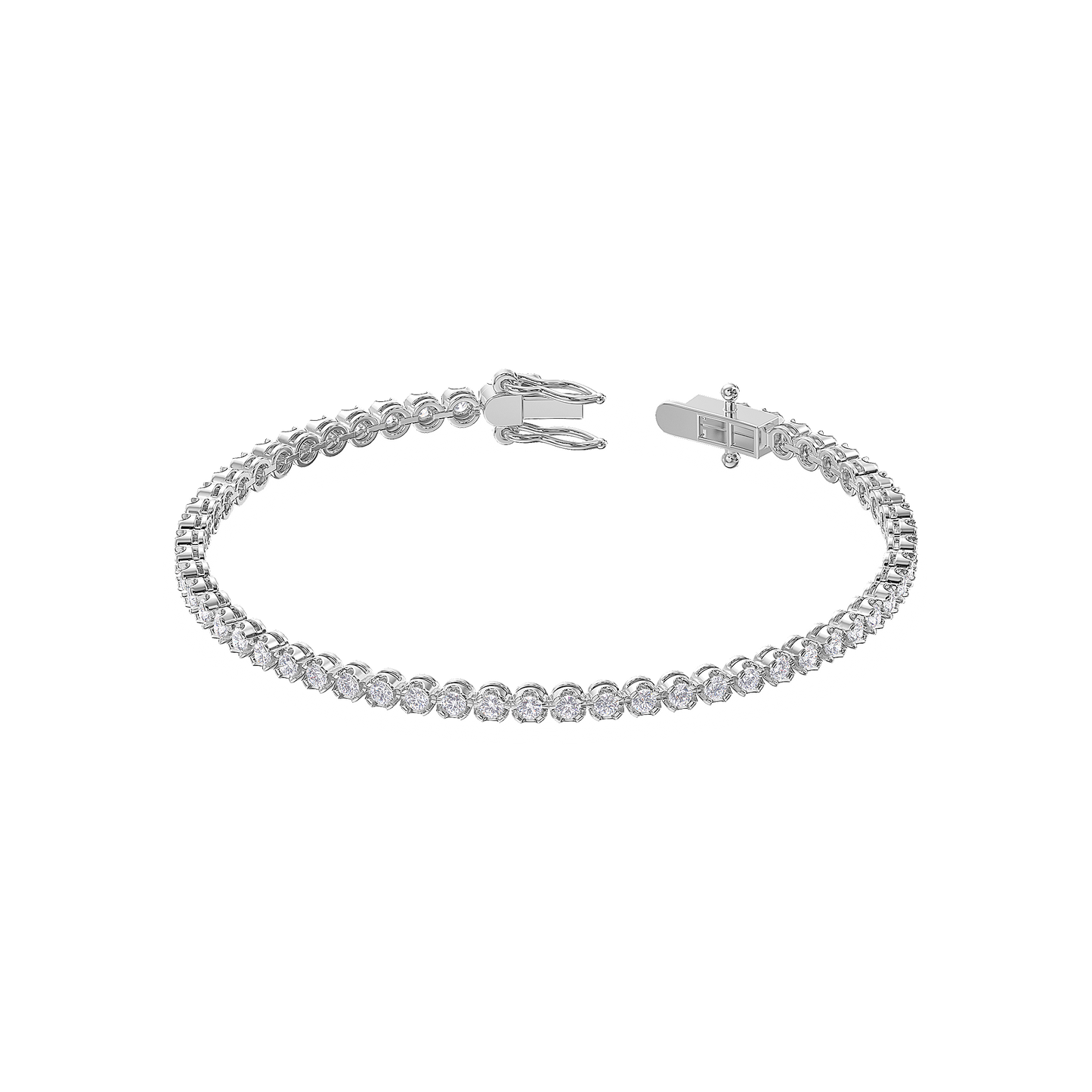 Eternal Glow Quad-Cut Diamond Bracelet