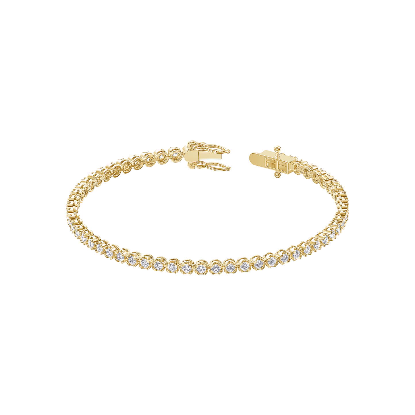 Eternal Glow Quad-Cut Diamond Bracelet