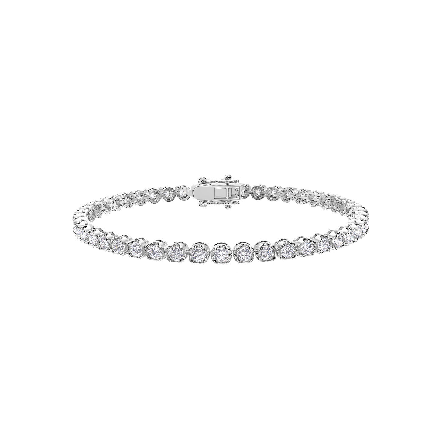 Radiant Majesty Quad-Cut Diamond Bracelet