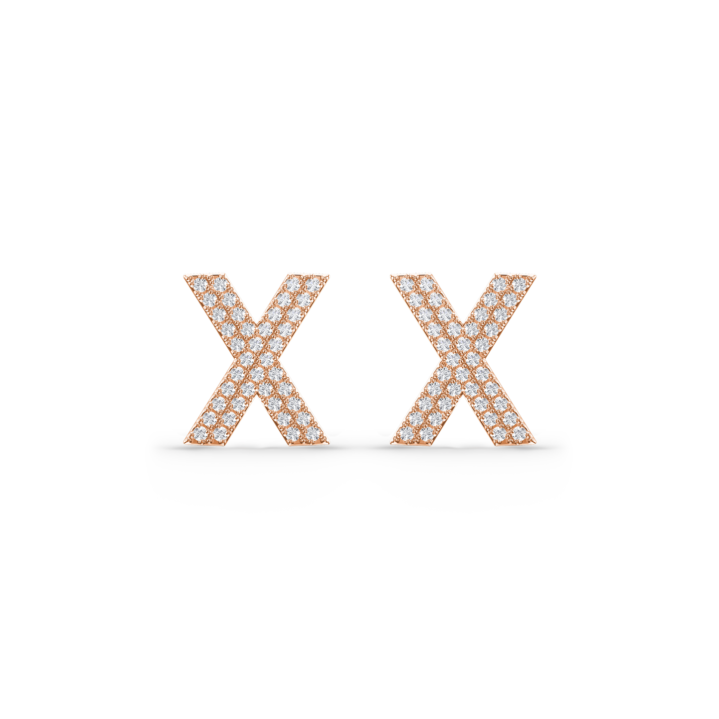 Xquisite Diamond Cross Studs