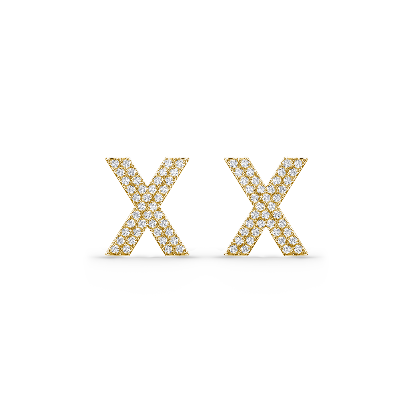 Xquisite Diamond Cross Studs
