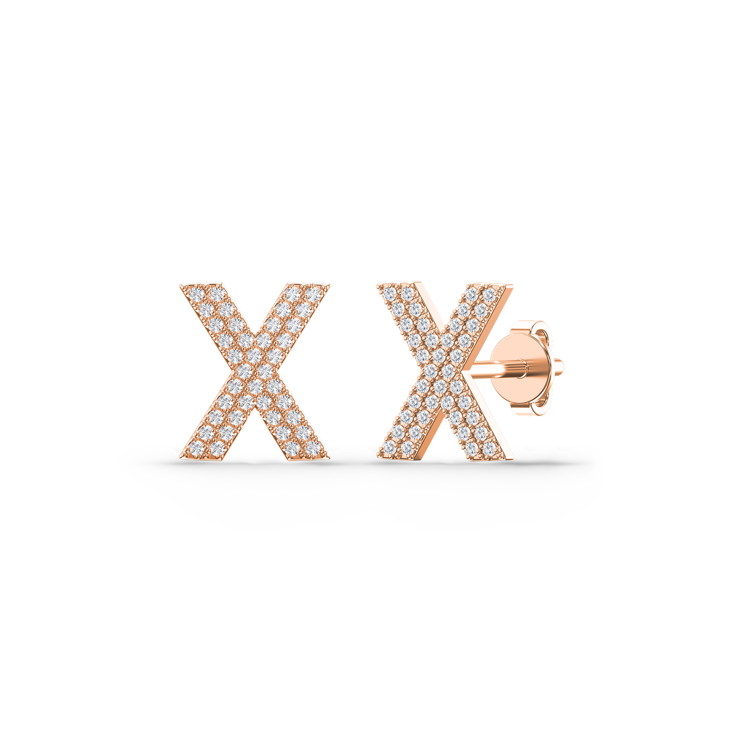 Xquisite Diamond Cross Studs