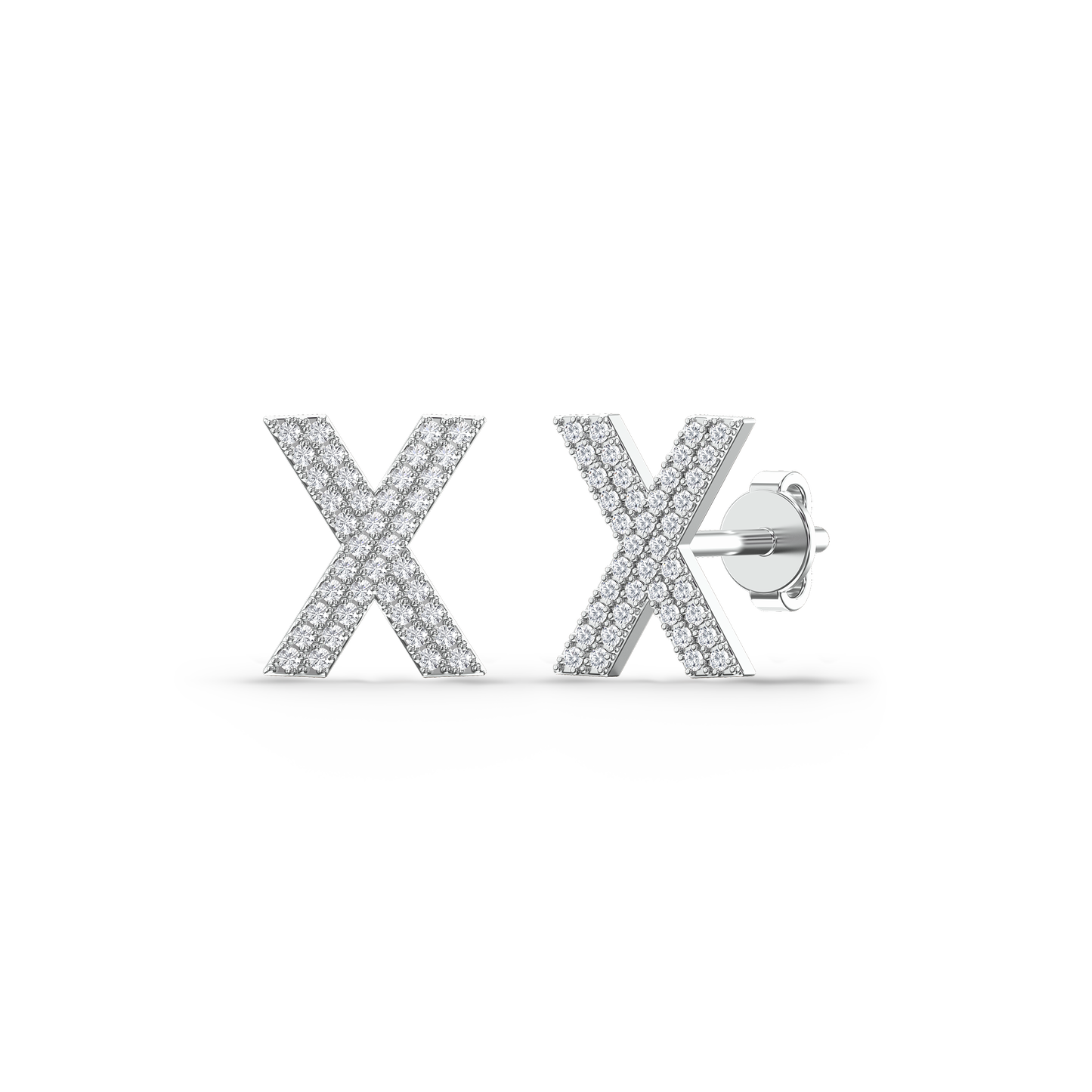 Xquisite Diamond Cross Studs
