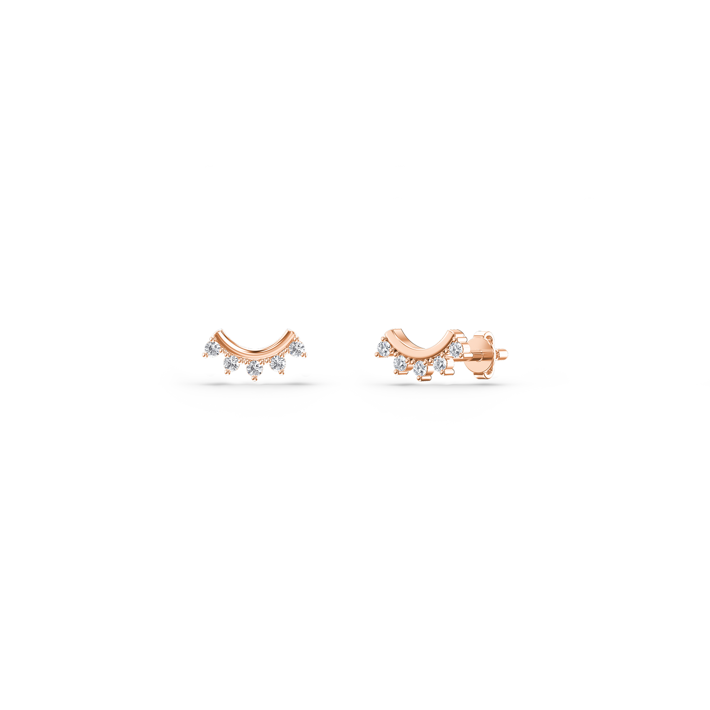 Serene Flow Diamond Studs