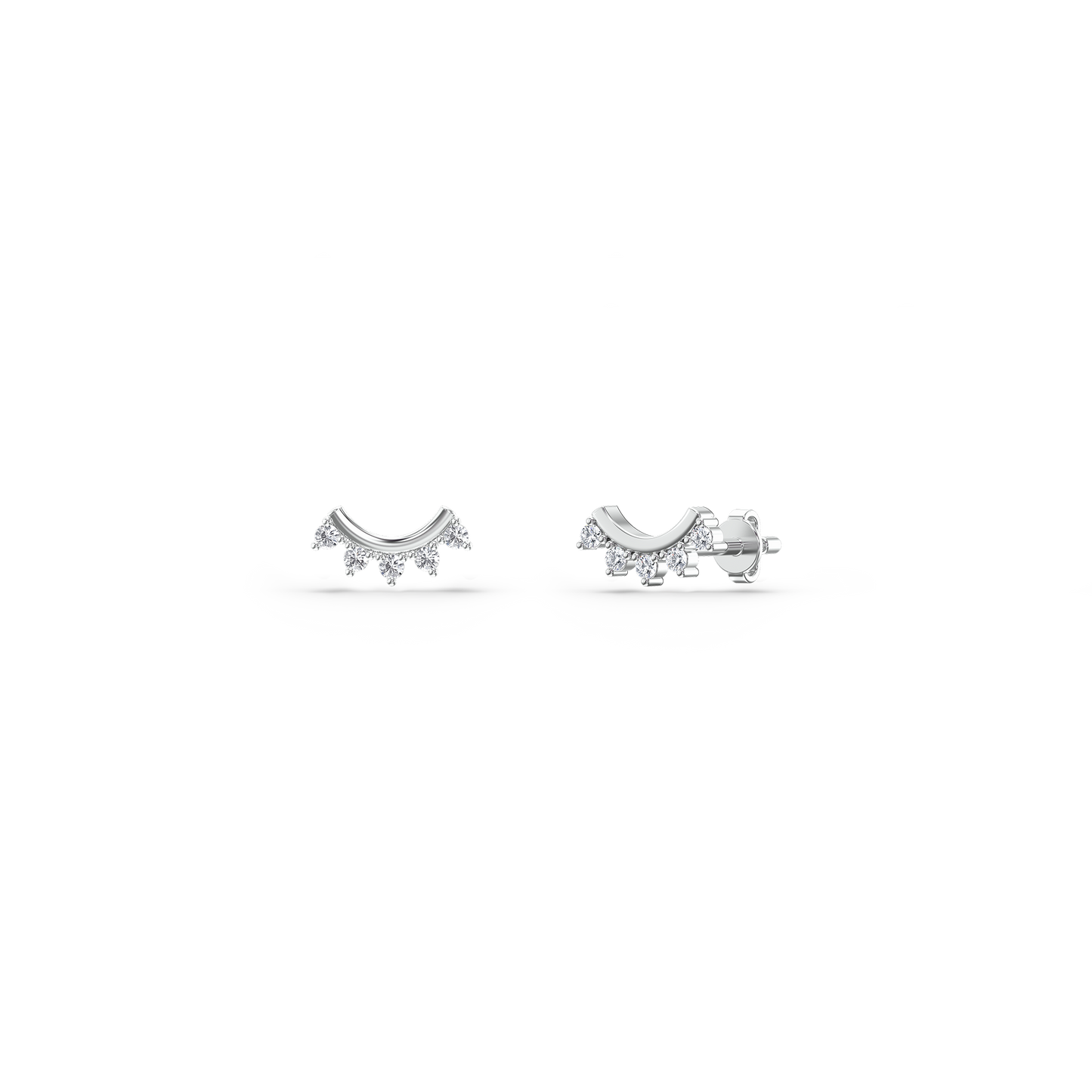 Serene Flow Diamond Studs