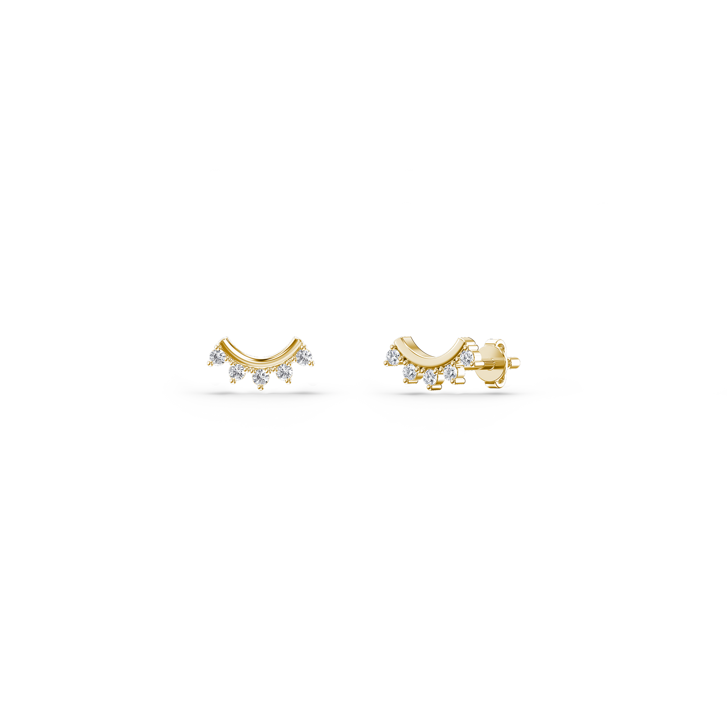Serene Flow Diamond Studs