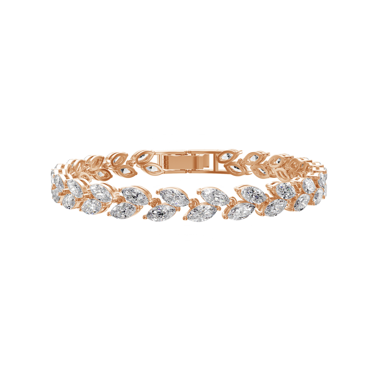 Enchanted Bloom Marquise Diamond Bracelet