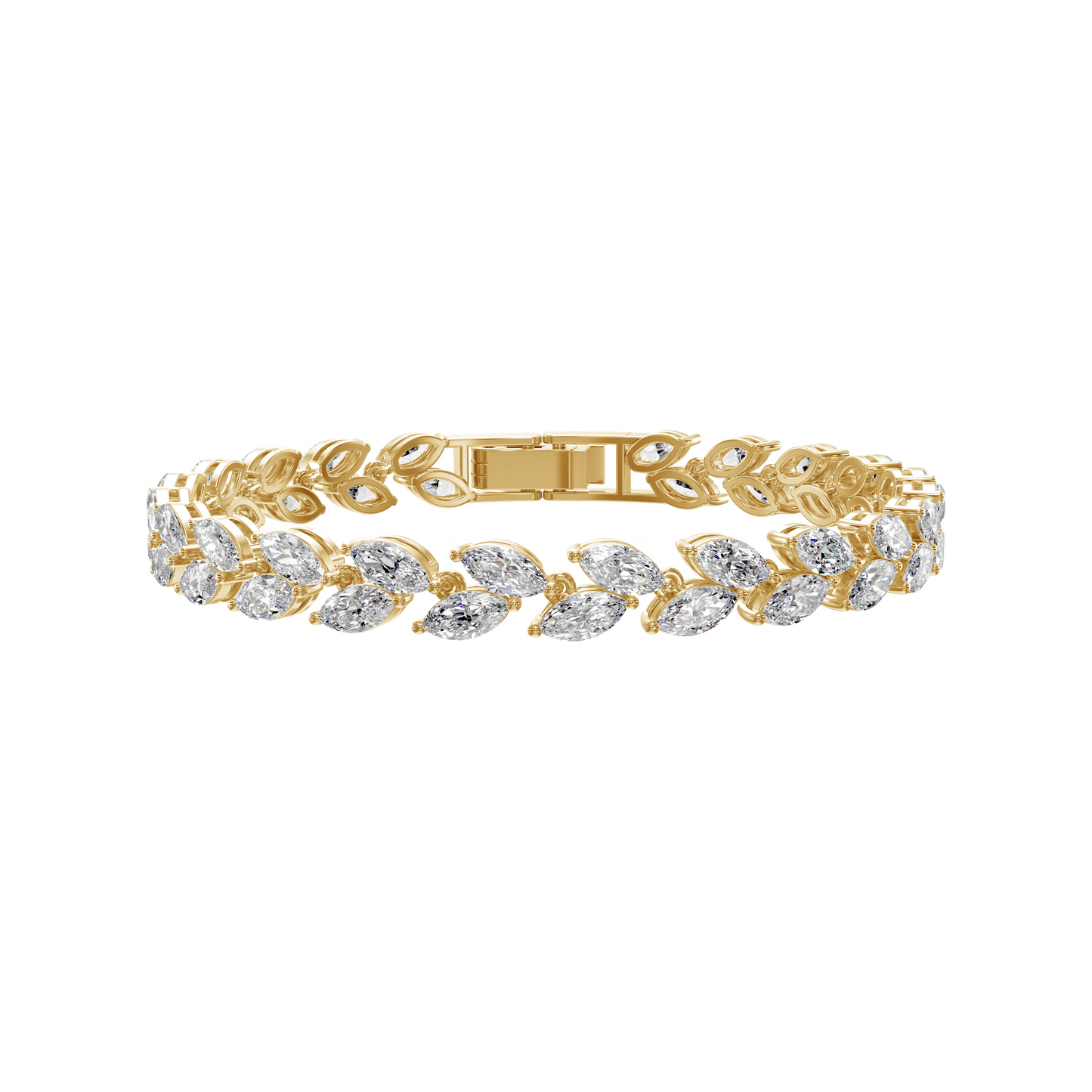Enchanted Bloom Marquise Diamond Bracelet