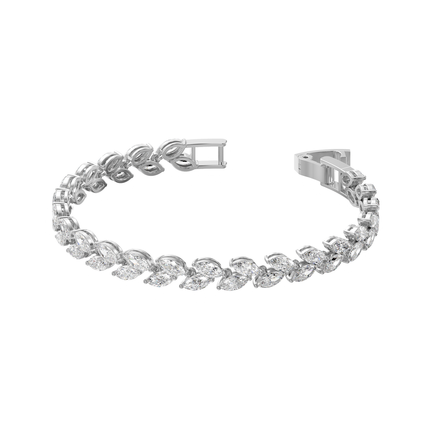 Enchanted Bloom Marquise Diamond Bracelet