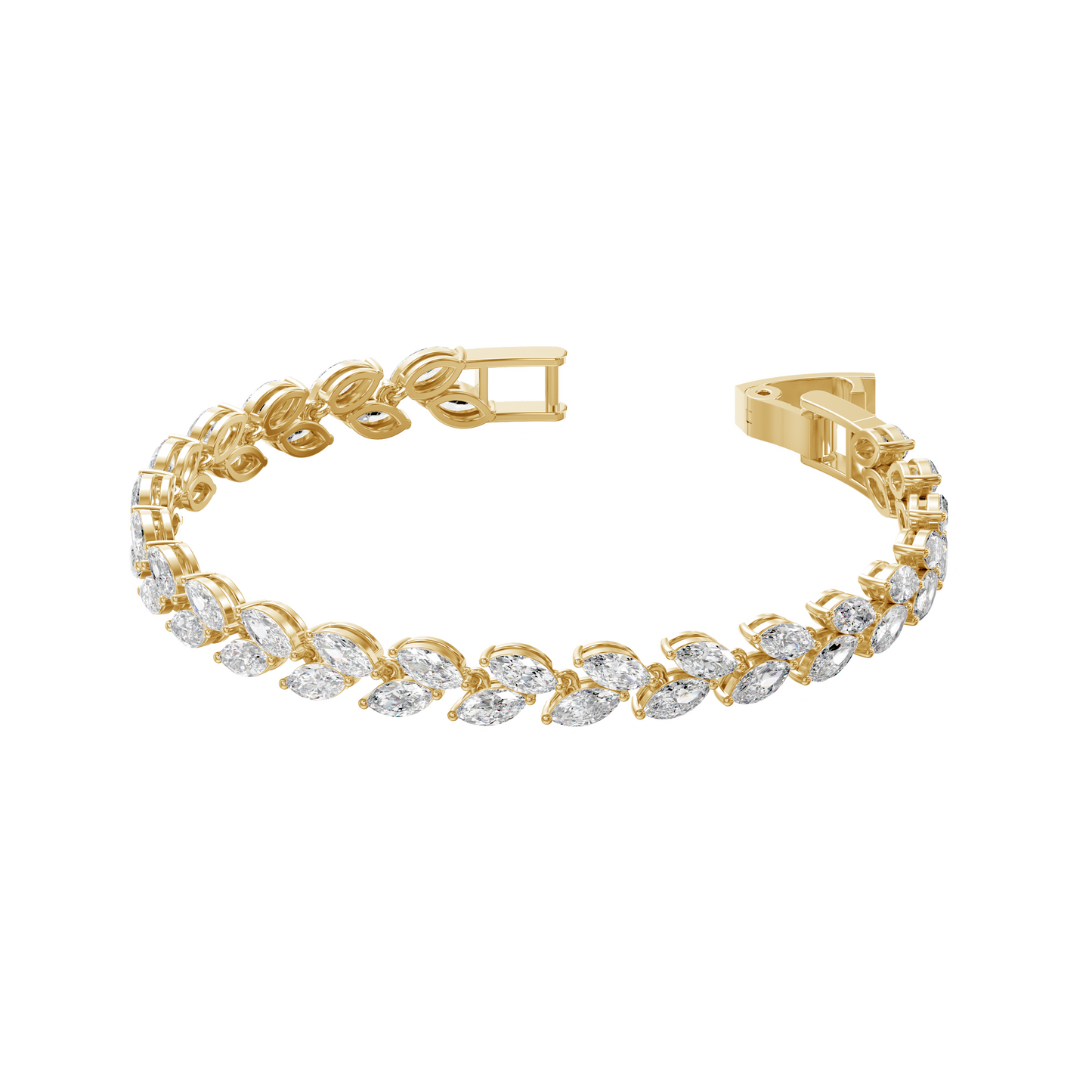 Enchanted Bloom Marquise Diamond Bracelet