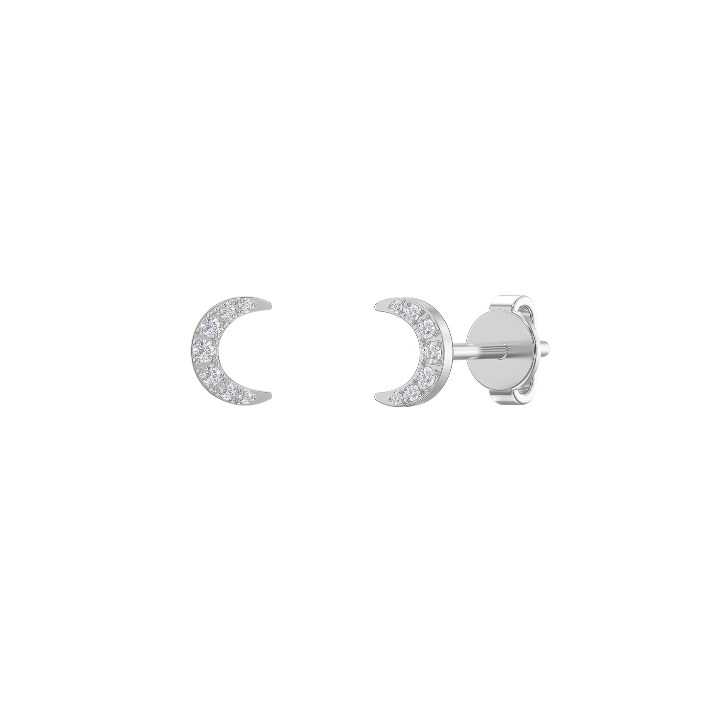 Crescent Sparkle Earrings