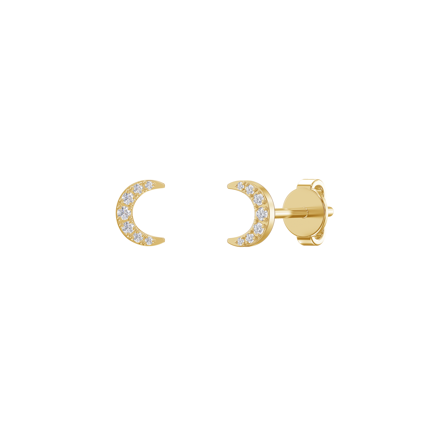 Crescent Sparkle Earrings