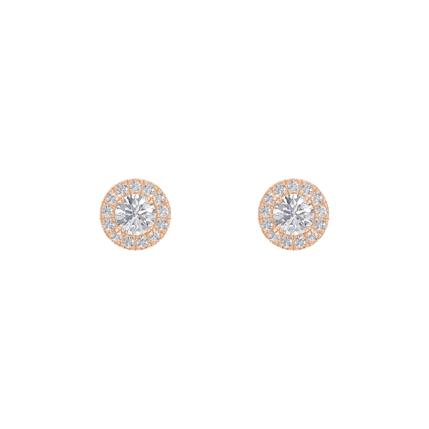 Diamond Dazzle Halo Earrings