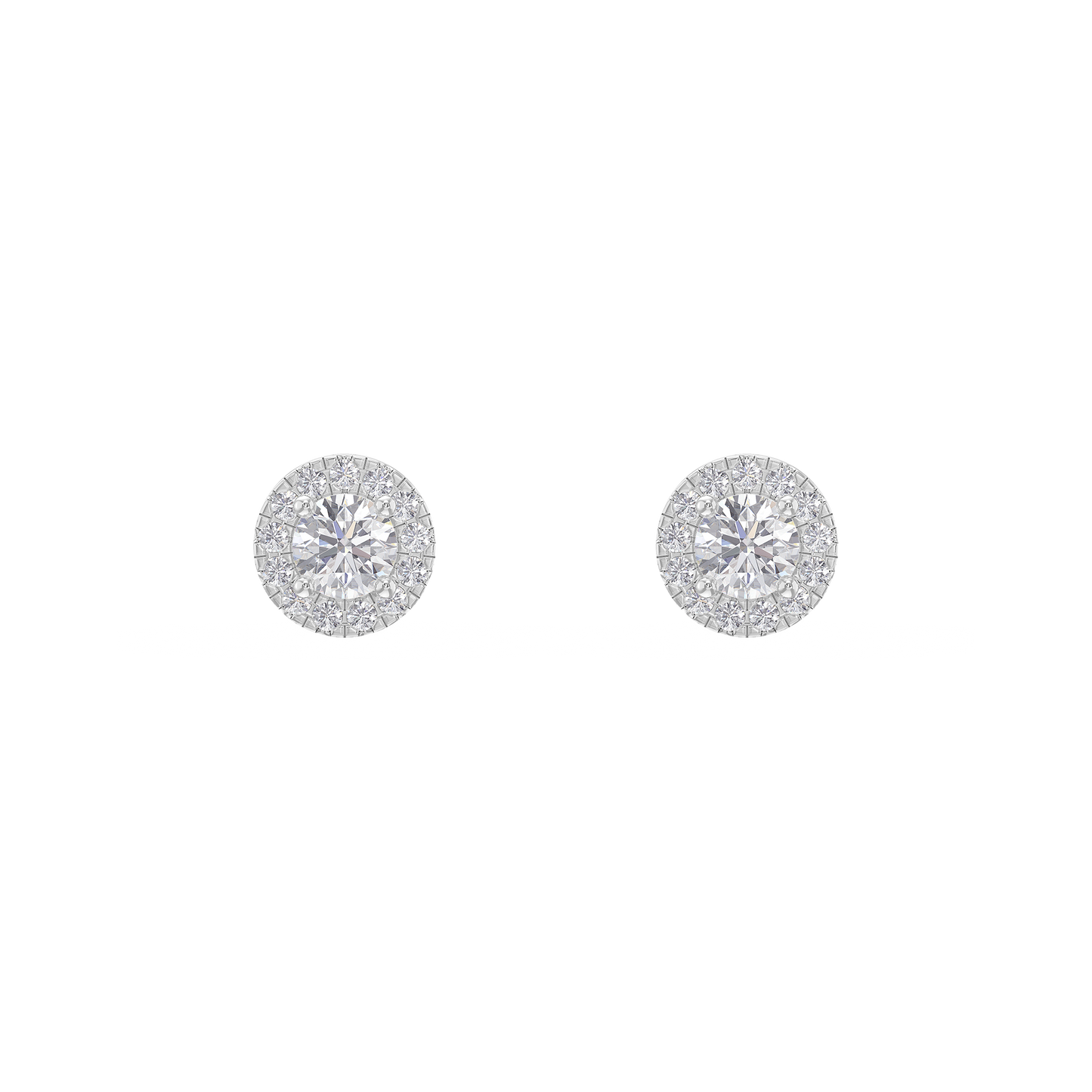Diamond Dazzle Halo Earrings