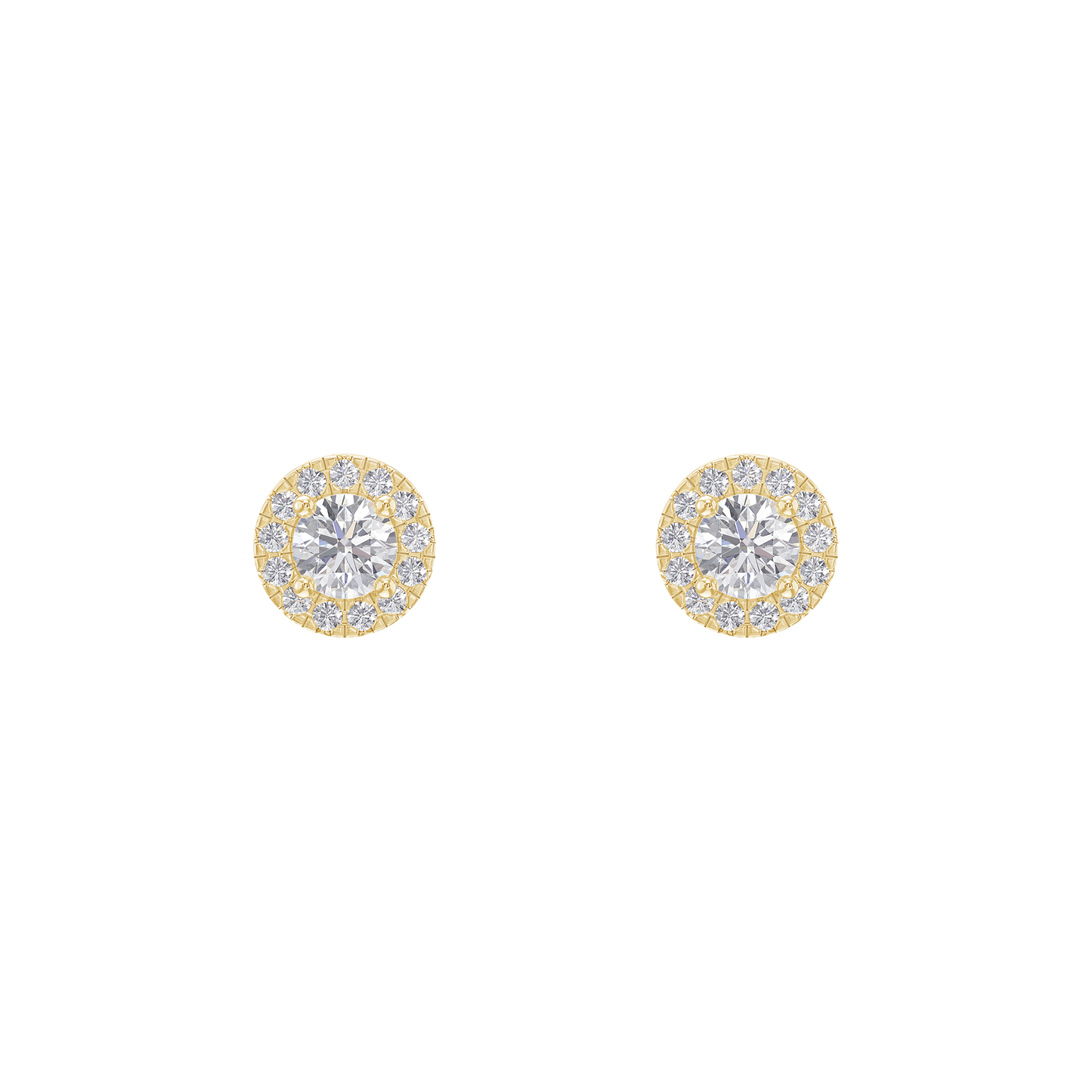 Diamond Dazzle Halo Earrings