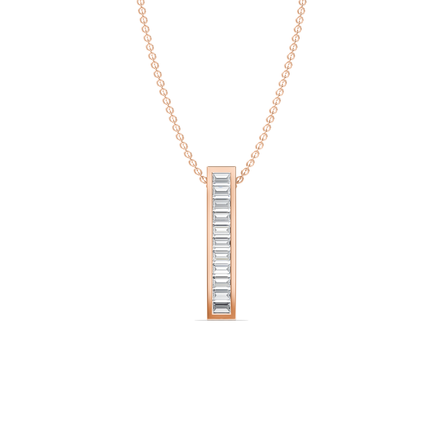 Luminous Baguette Pendant