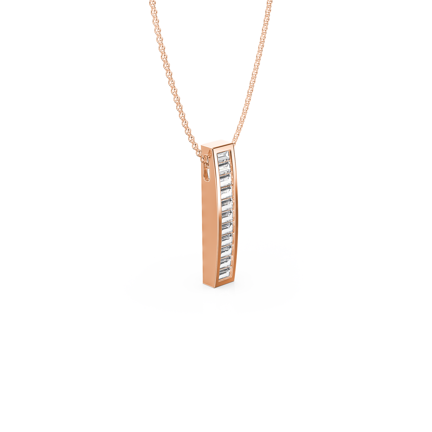 Luminous Baguette Pendant